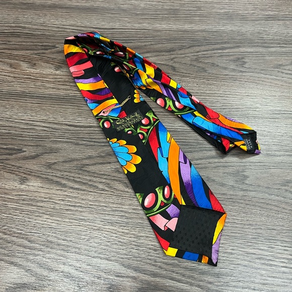 Rush Limbaugh No Boundaries Bright Abstract Pattern Tie - Picture 2 of 5